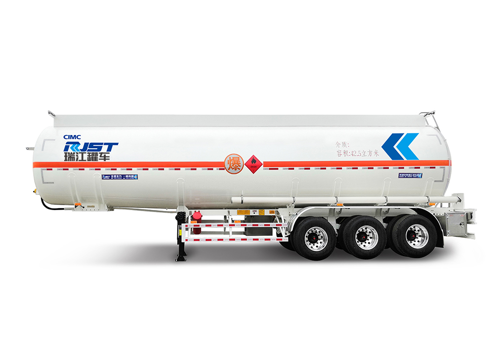 不銹鋼非保溫液罐半掛車(chē)