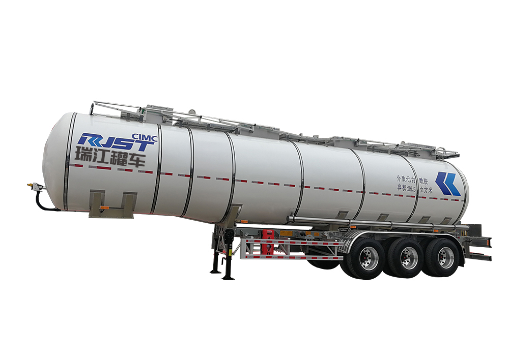 鋁合金保溫液罐半掛車-己內(nèi)酰胺