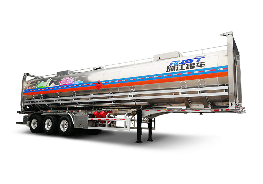 集裝箱式液罐半掛車40英尺鋁合金集裝箱罐